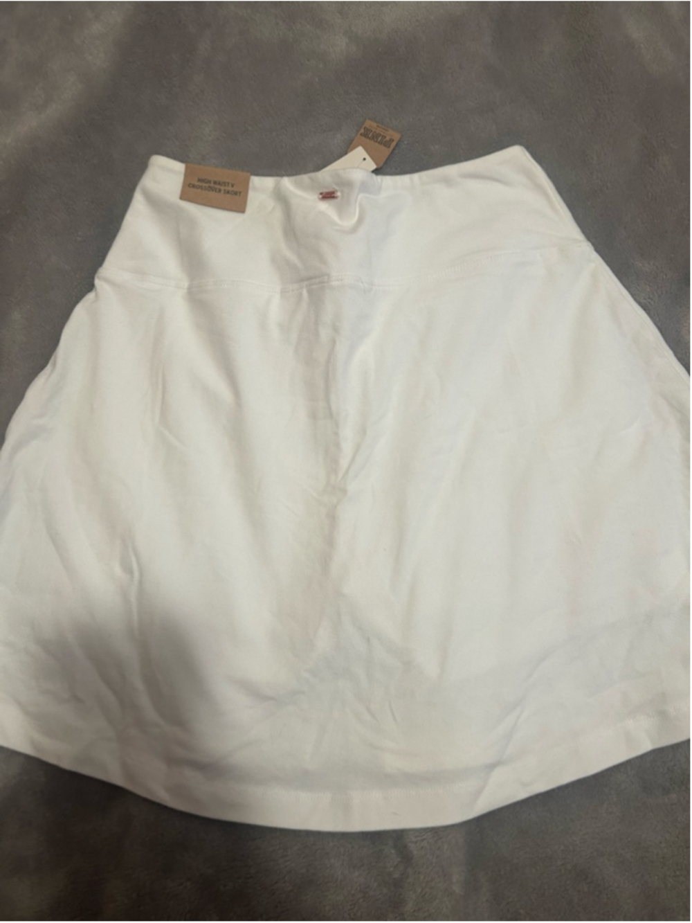 Women's PINK Victoria's Secret White High Waist Crossover Skort S - Picture 4 of 5
